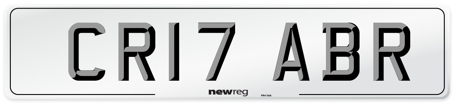 CR17 ABR Number Plate from New Reg